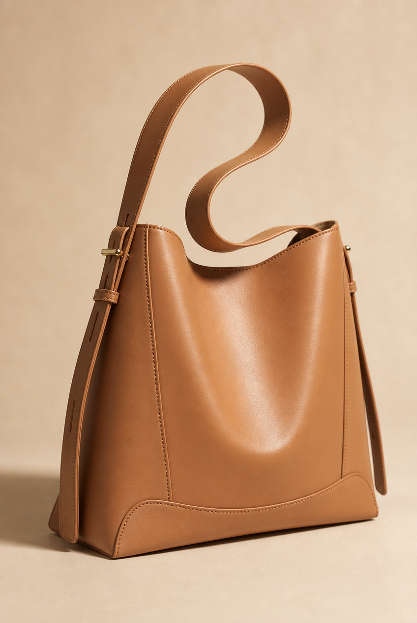 Foxer Aurum Leather Handbag - front view