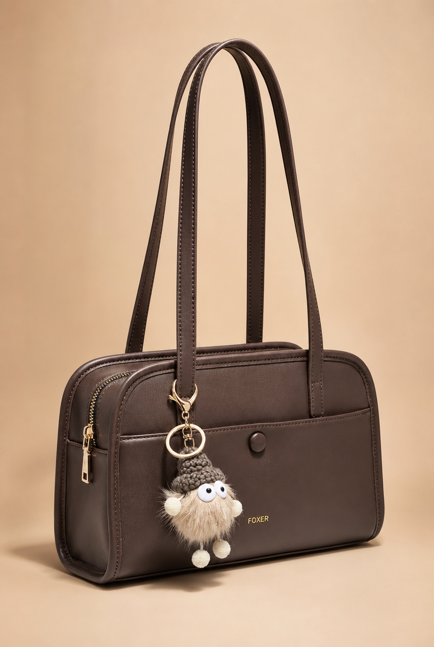 Foxer Muse Leather Handbag - front view
