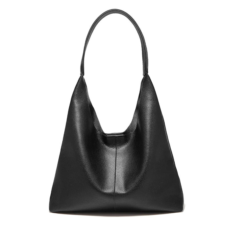 Bolsa de Ombro Feminina FOXER Minimalista em Couro Rachado 2026 Nova Bolsa Hobo Casual Sólida Feminina Bolsa Tote Diária Feminina