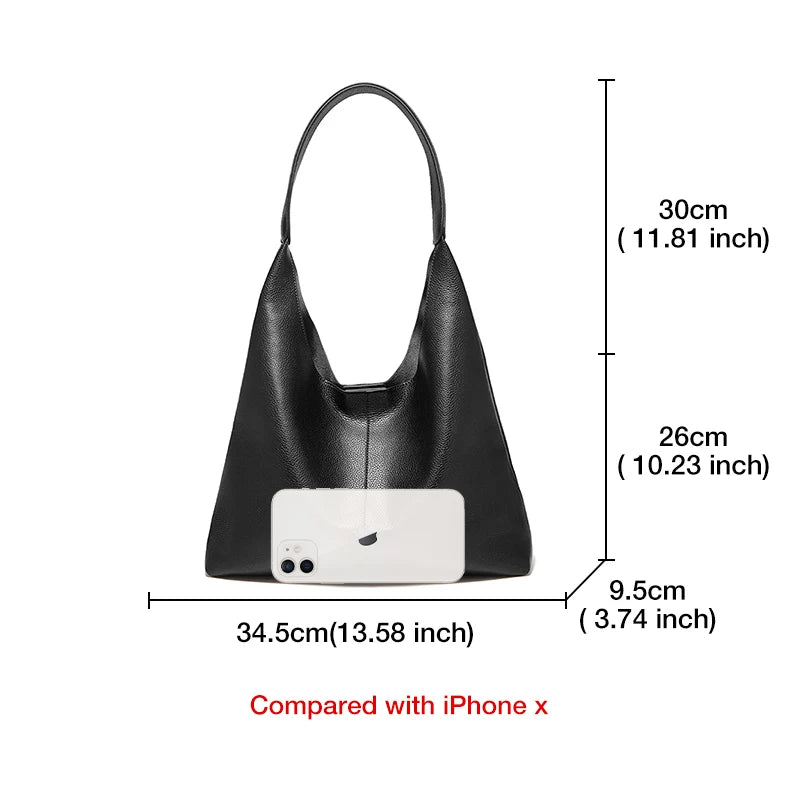 Bolsa de Ombro Feminina FOXER Minimalista em Couro Rachado 2026 Nova Bolsa Hobo Casual Sólida Feminina Bolsa Tote Diária Feminina