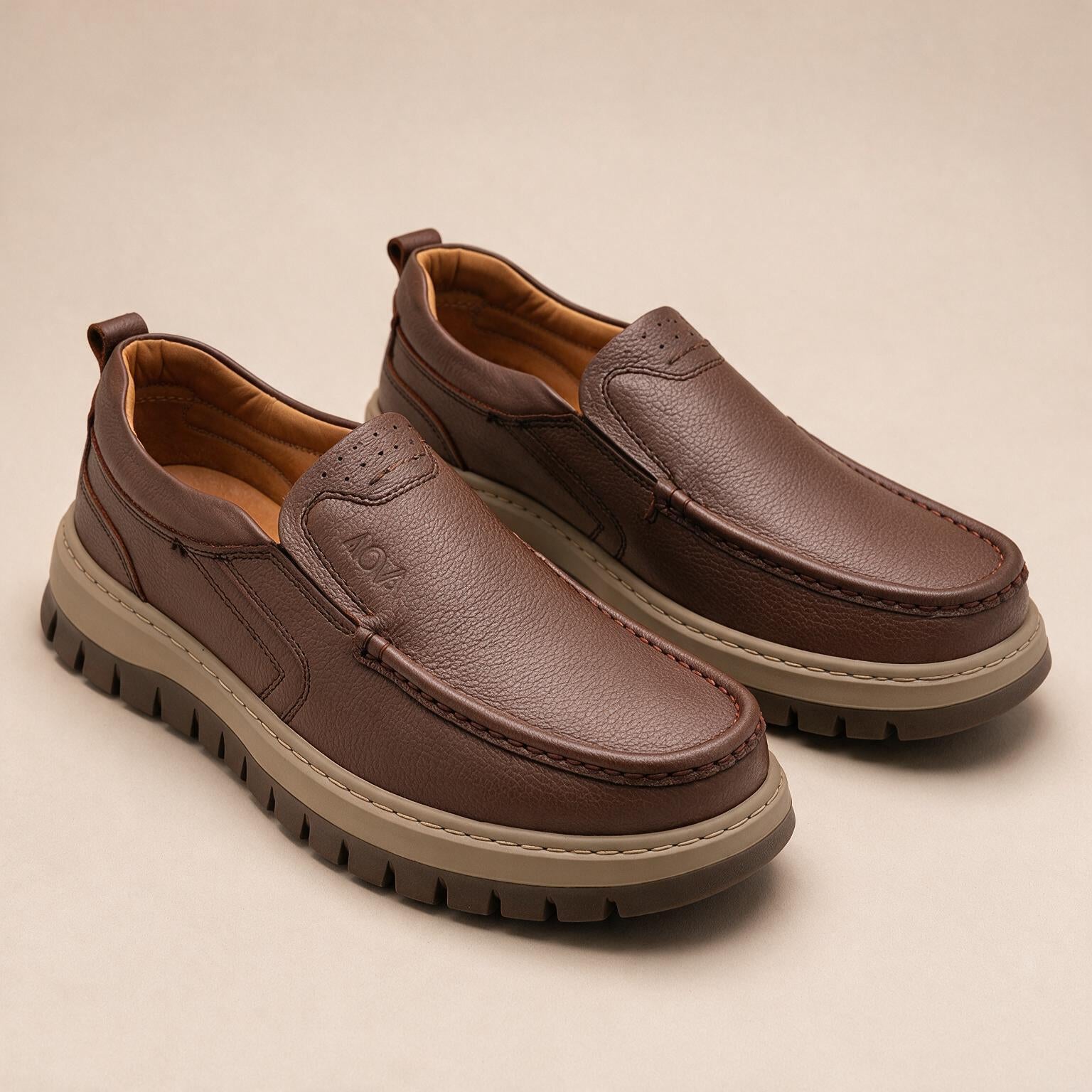 MOV Casual Boat Shoe - Mustard