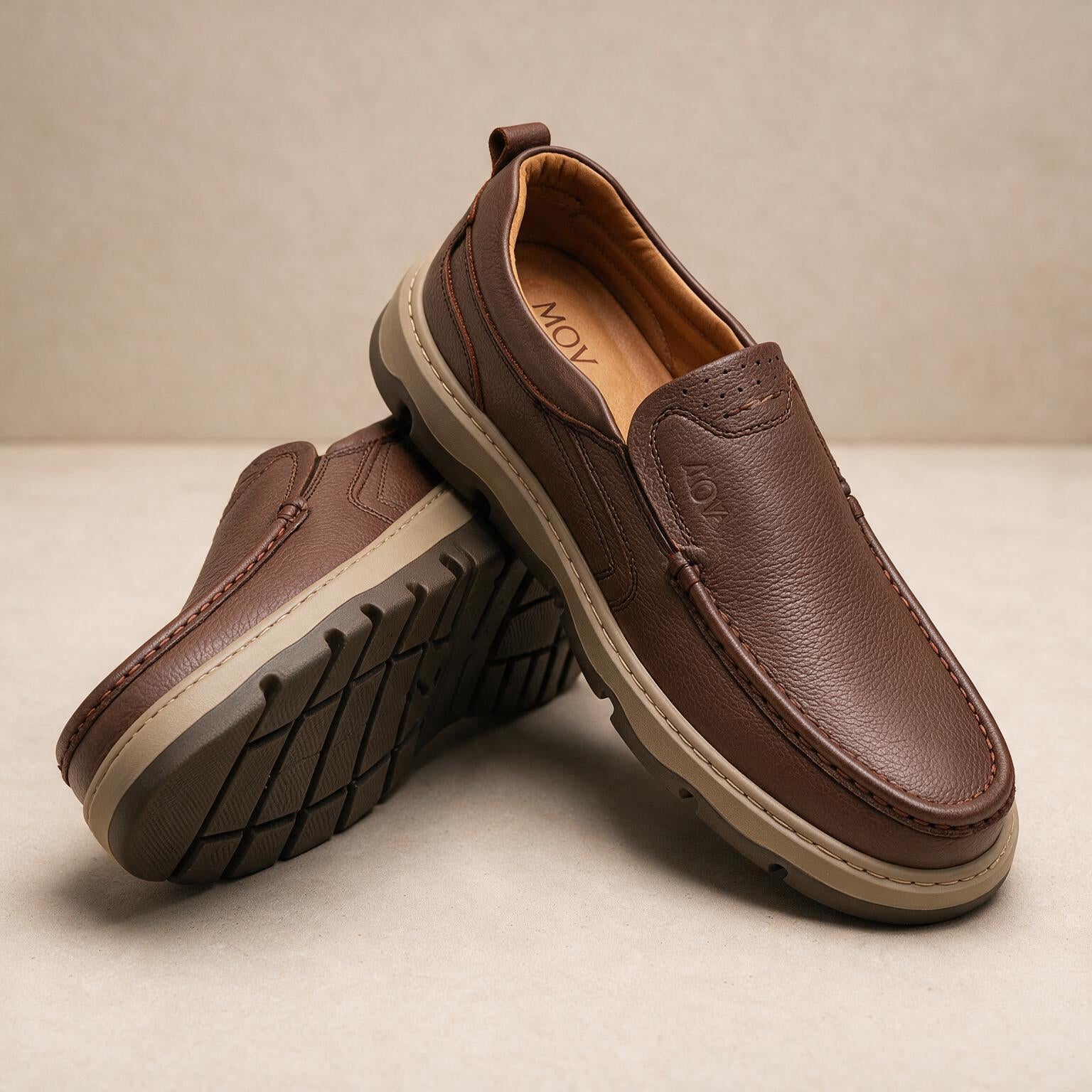 MOV Casual Boat Shoe - Mustard