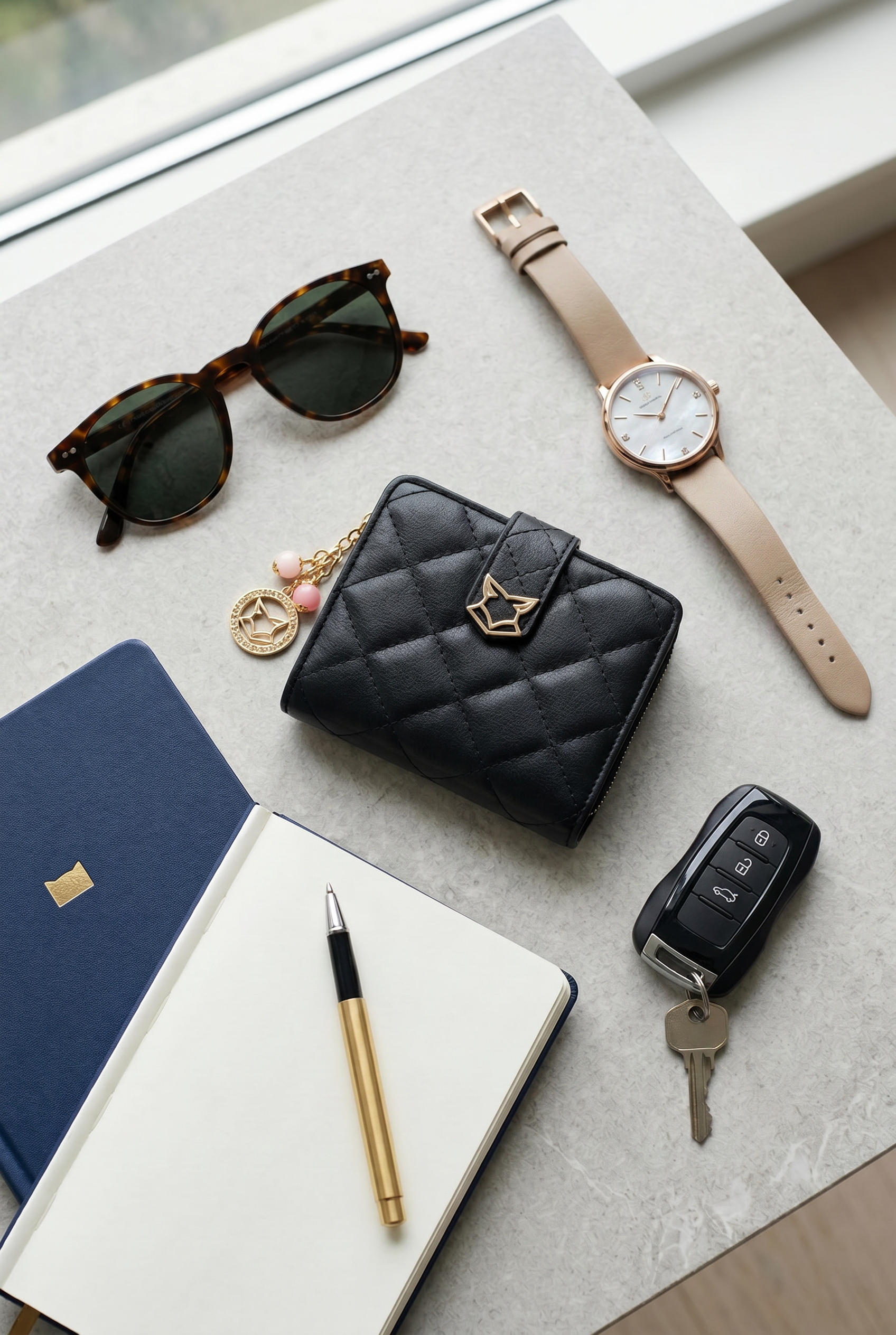 Foxer Marquis Leather Wallet - side view